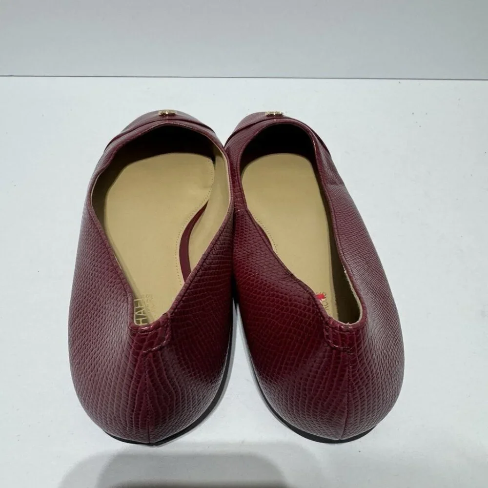 Michael Kors Womens Fulton Ballet Flats Red Size 7M
